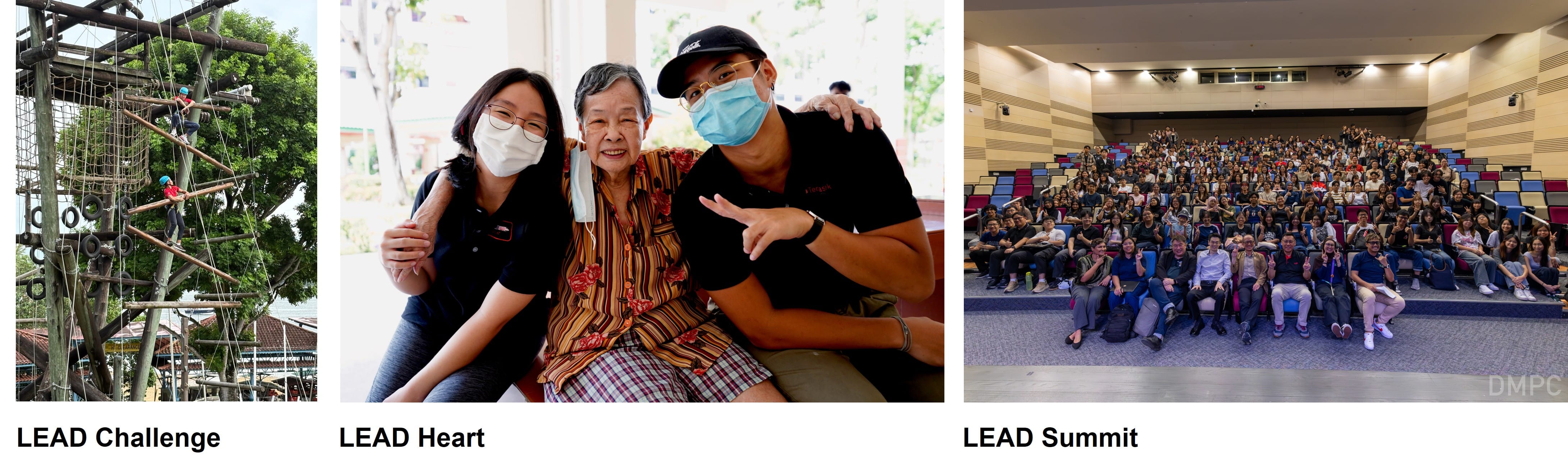 Examples of Temasek LEAD Challenge, Heart and Summit programmes